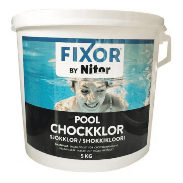 Chockklor Granulat, 5kg i gruppen Pool / Poolvård / Poolkemikalier / Nitor Pool hos Vattenbutiken (AC288282)