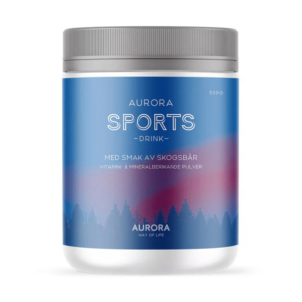 Aurora Sports Drink Skogsbär, 500g i gruppen Simning / Simutrustning / Övrigt hos Vattenbutiken (AO-P102-2)