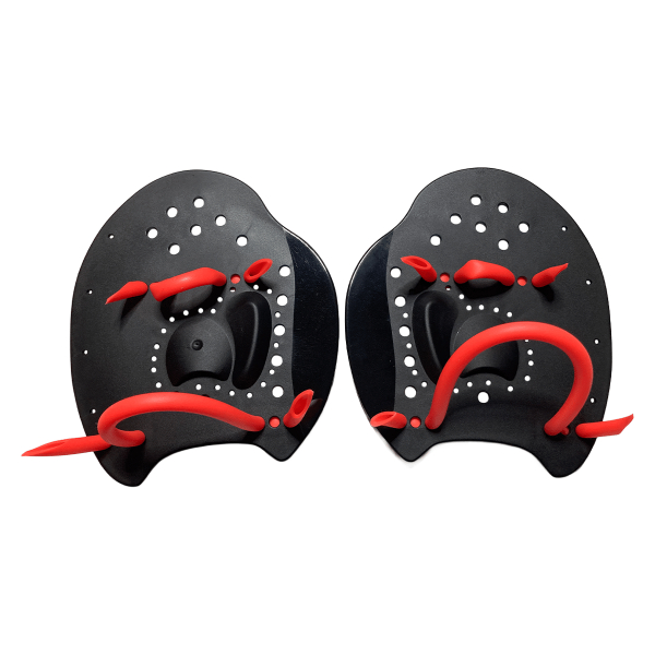 Ett par handpaddlar bredvid varandra mot en vit bakgrund