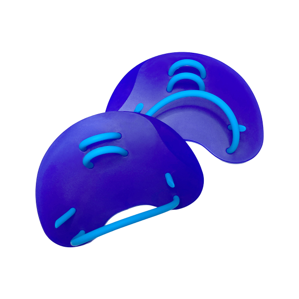 Ett par handpaddlar på varandra mot en vit bakgrund