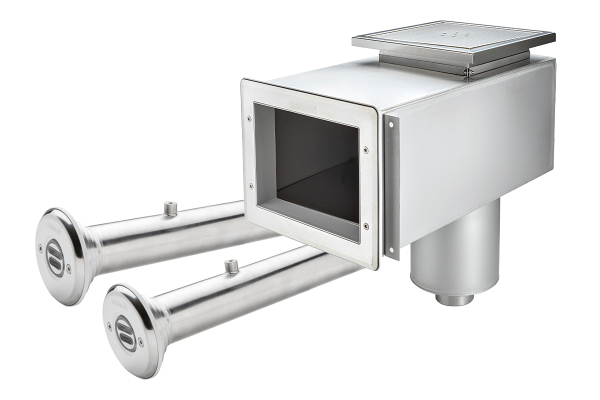 Inbyggnadspaket Classic Standard i Rostfritt i gruppen Pool / Inbyggnadsdetaljer / Bräddavlopp & Inlopp / Rostfritt hos Vattenbutiken (P34216)