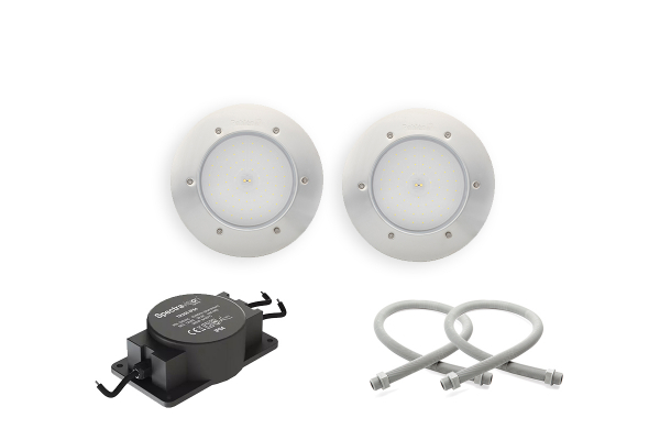 Marine Belysningspaket Bas 170VS Vit LED