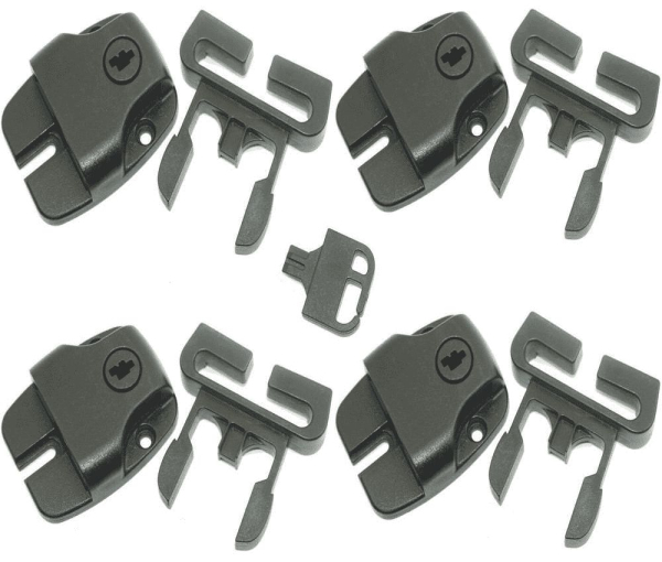 Clips med nyckel till Spalock, 4-pack i gruppen Spabad / Spabad reservdelar / Kuddar & Tillbehör hos Vattenbutiken (PSBEL-Lockclips-Br-4p)