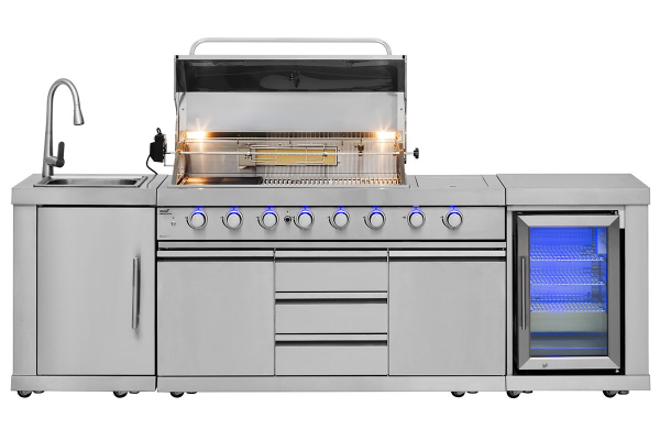 Gasolgrill Ametist 6+2, Sommarkök med Kylskåp i gruppen Fritid / Grill / Grillar hos Vattenbutiken (TA-300506)