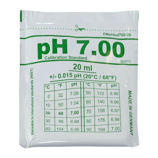 Kalibreringsvätska pH 7 i gruppen Pool / Automatsystem / Tillbehör hos Vattenbutiken (WIDEMpHbuf700-20ml-2)
