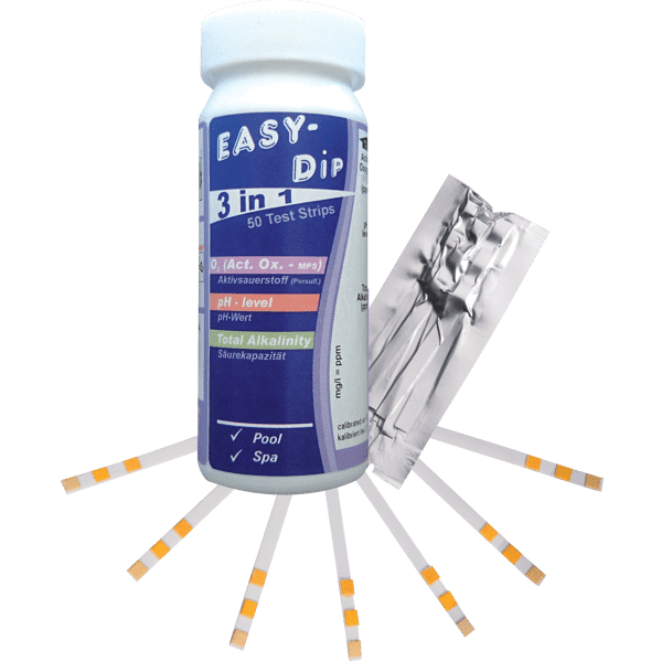 Teststickor Easy-Dip, O2/pH/Alkalinitet, 50st i gruppen Pool / Poolvård / Mätutrustning hos Vattenbutiken (WIDTSL200)