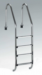 Rostfri Stege 150cm, 4 Steg