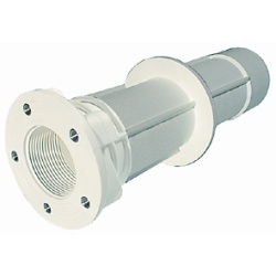 Lång kantgenomförning i ABS 250mm, inlopp