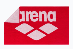 Arena Pool Soft Handduk - Röd/vit