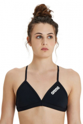 Bikinitopp Team Solid Tie Rygg, Svart, 26