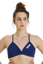 Bikinitopp Team Solid Tie Rygg, Navy,  28