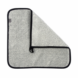 Bastusittlapp Linnefrotté, Vit/Svart - 52 x 52 cm