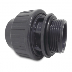 PVC Unionskoppling Ø50mm lim x 2" utv. gänga m. o-ring