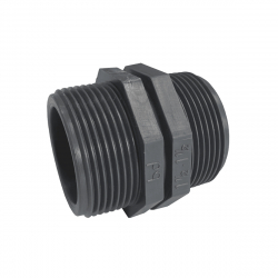 PVC Nippel 1½" utv. gänga