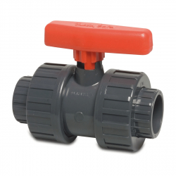 PVC Kulventil Ø63mm x Ø63mm