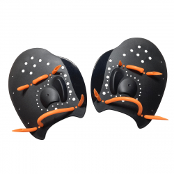 Handpaddel Medium - Svart/Orange