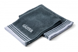 Gästhanddukar 2-pack, Mörkgrå