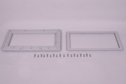 Front & Fläns i Ljusgrått till Astral Bräddavlopp 01464 & 11311