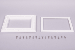 Front & Fläns i Vitt till Astral Bräddavlopp 11310, m.fl.