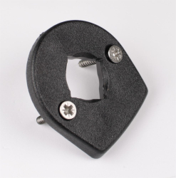 Ändstycke med hål för vev till Ribbskydd