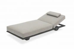 STAY Flex Solsäng, Mörkgrått Tyg & Mörkgrå Ram