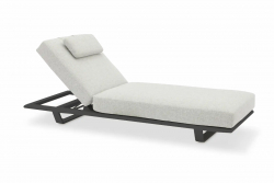 STAY Flex Solsäng, Ljusgrått Tyg & Mörkgrå Ram