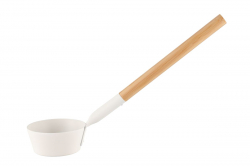 Bastuskopa i Vit Aluminium