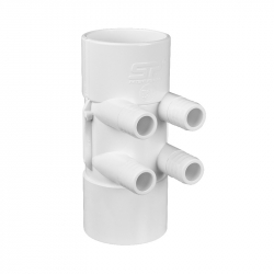 SPA Grenrör 2" inv. lim x 2" inv. lim x 4st ¾" RB