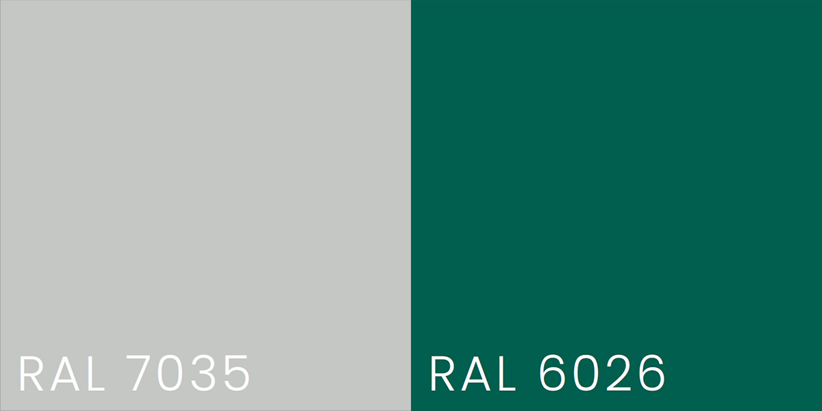 RAL 7035 & 6026