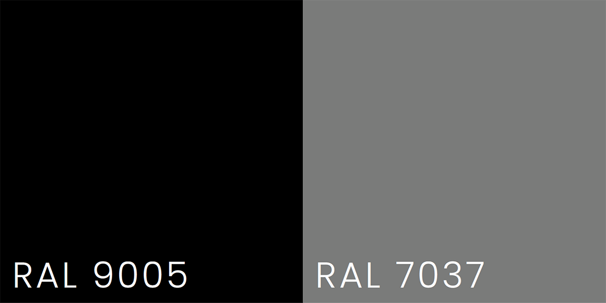 RAL 9005 & 7037