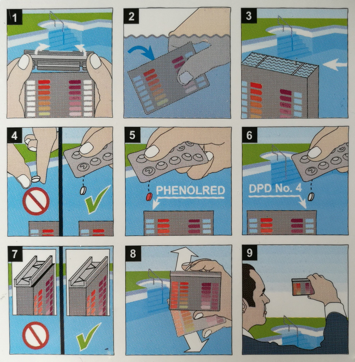 Testset O2 (Aktivt Syre) + pH 20x2 tabletter