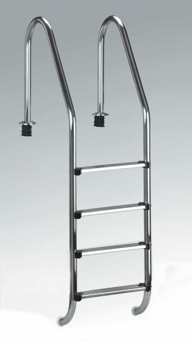 Rostfri Stege 150cm, 4 Steg