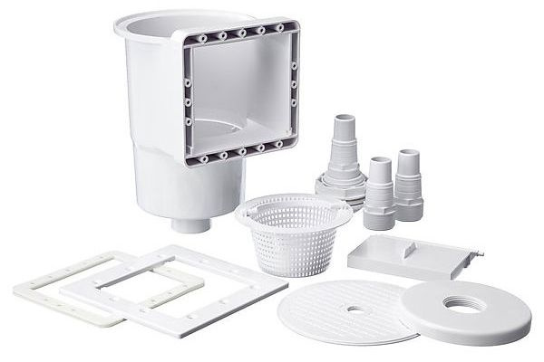 Bräddavloppspaket för Stålväggspooler, 38mm Anslutningar