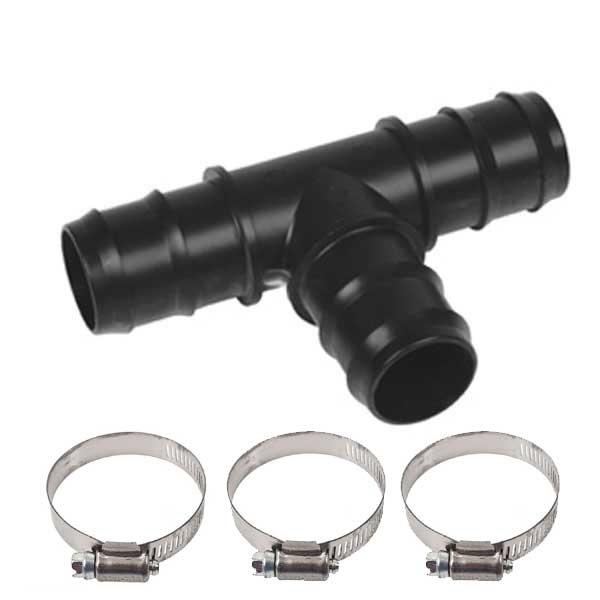 T-Koppling 38mm, ink. 3st klämmor