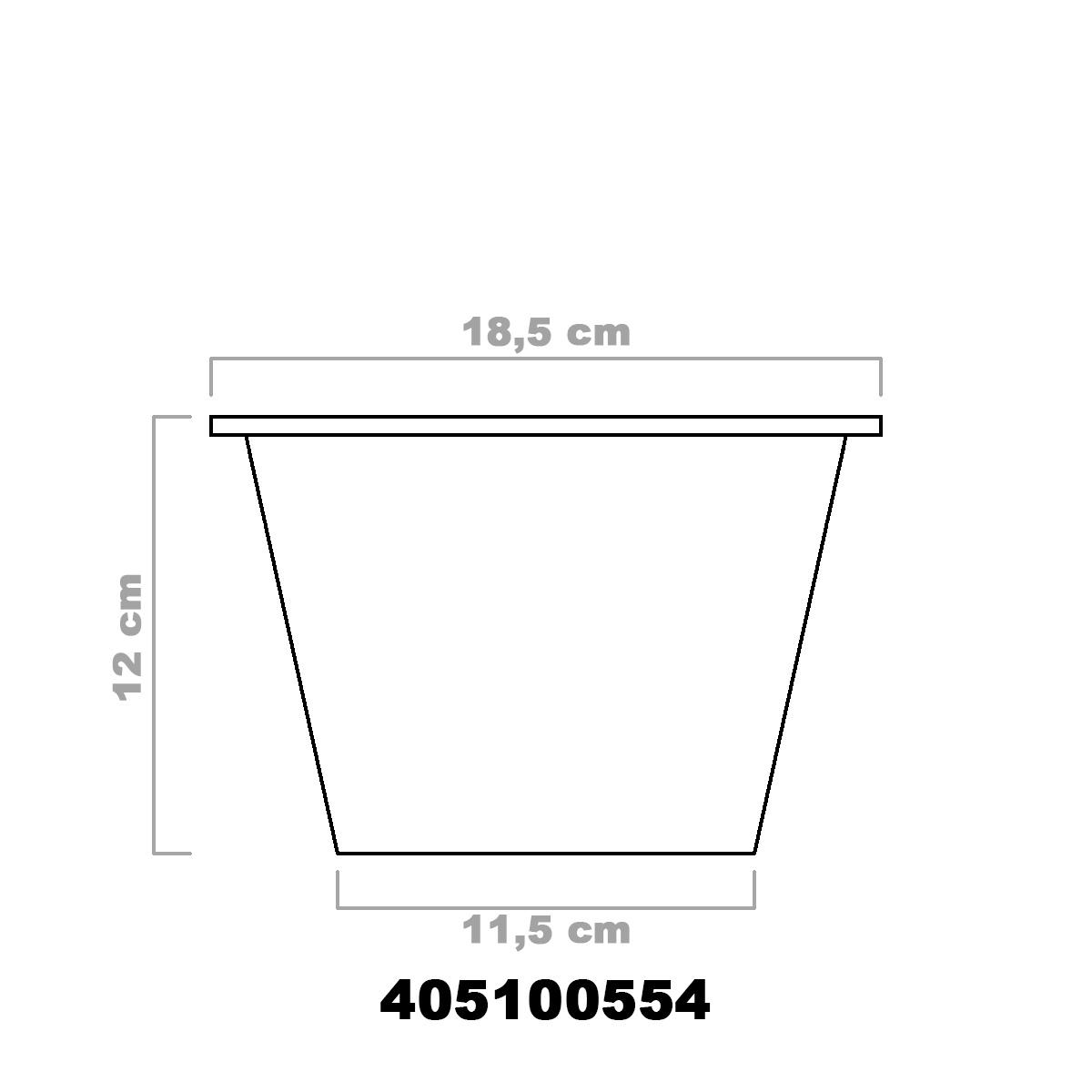 Silkorg till Bräddavlopp, Ø18,5 cm