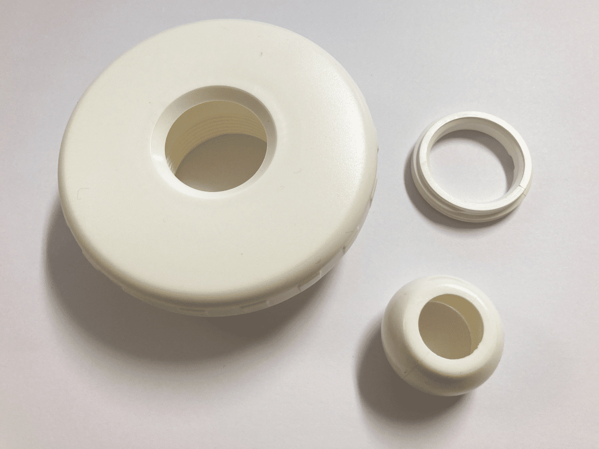 Inloppmunstyckets komponenter