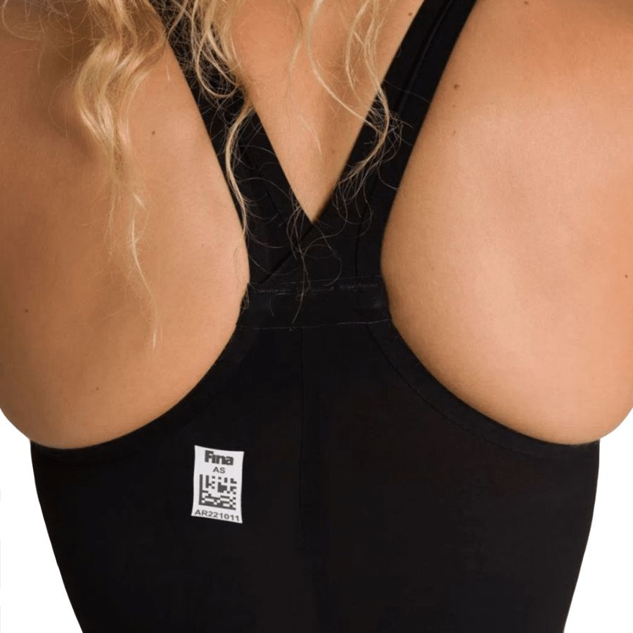 Närbild på baddräktens rygg