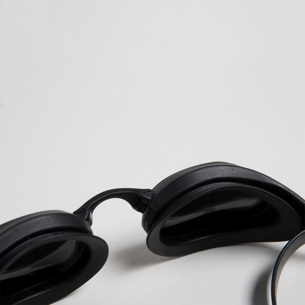 Närbild på glasögonens insida