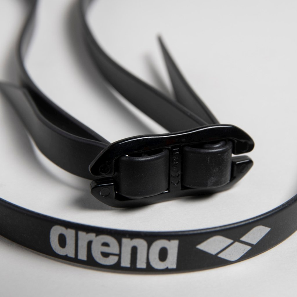 Närbild på glasögonens spänne