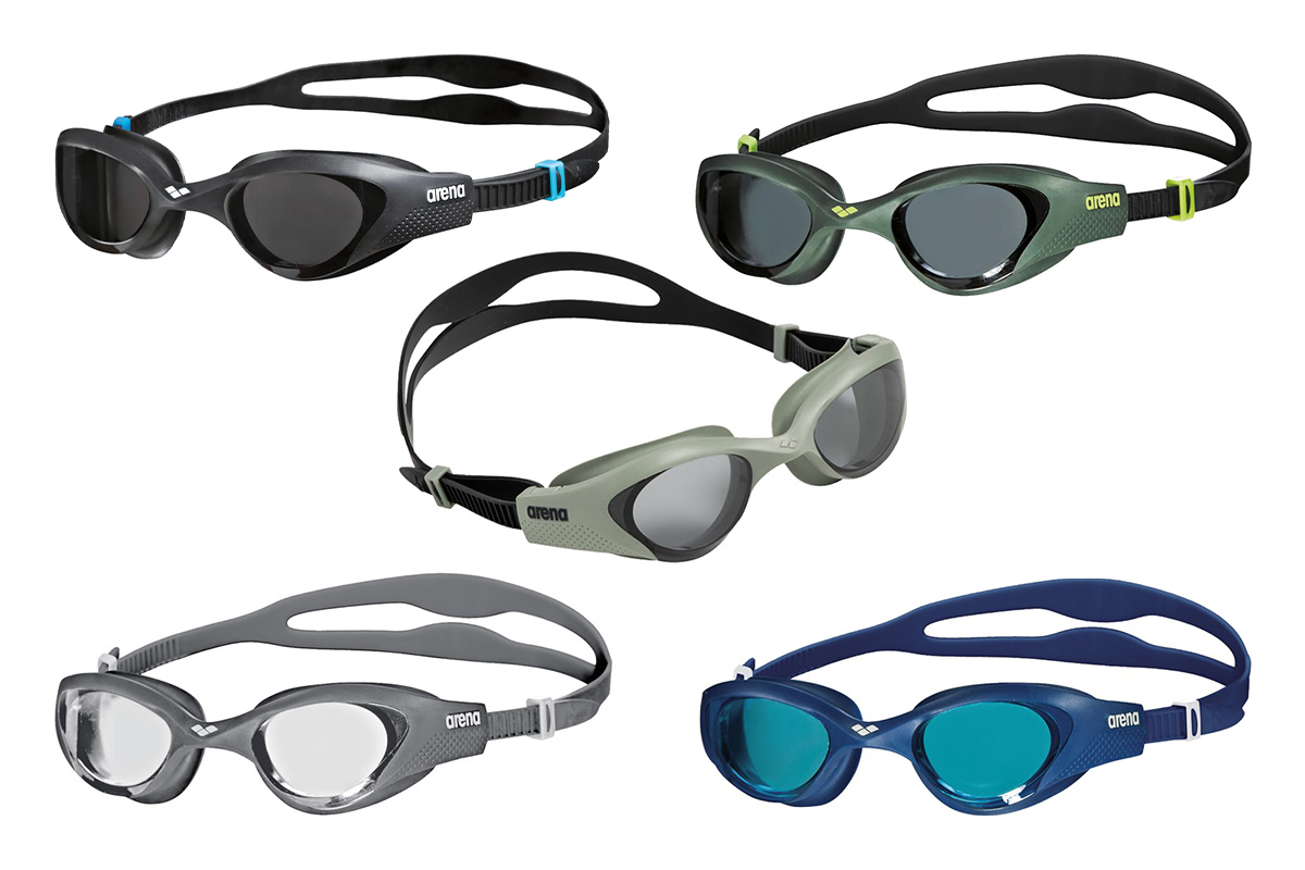 Fem solglasögon mot en vit bakgrund