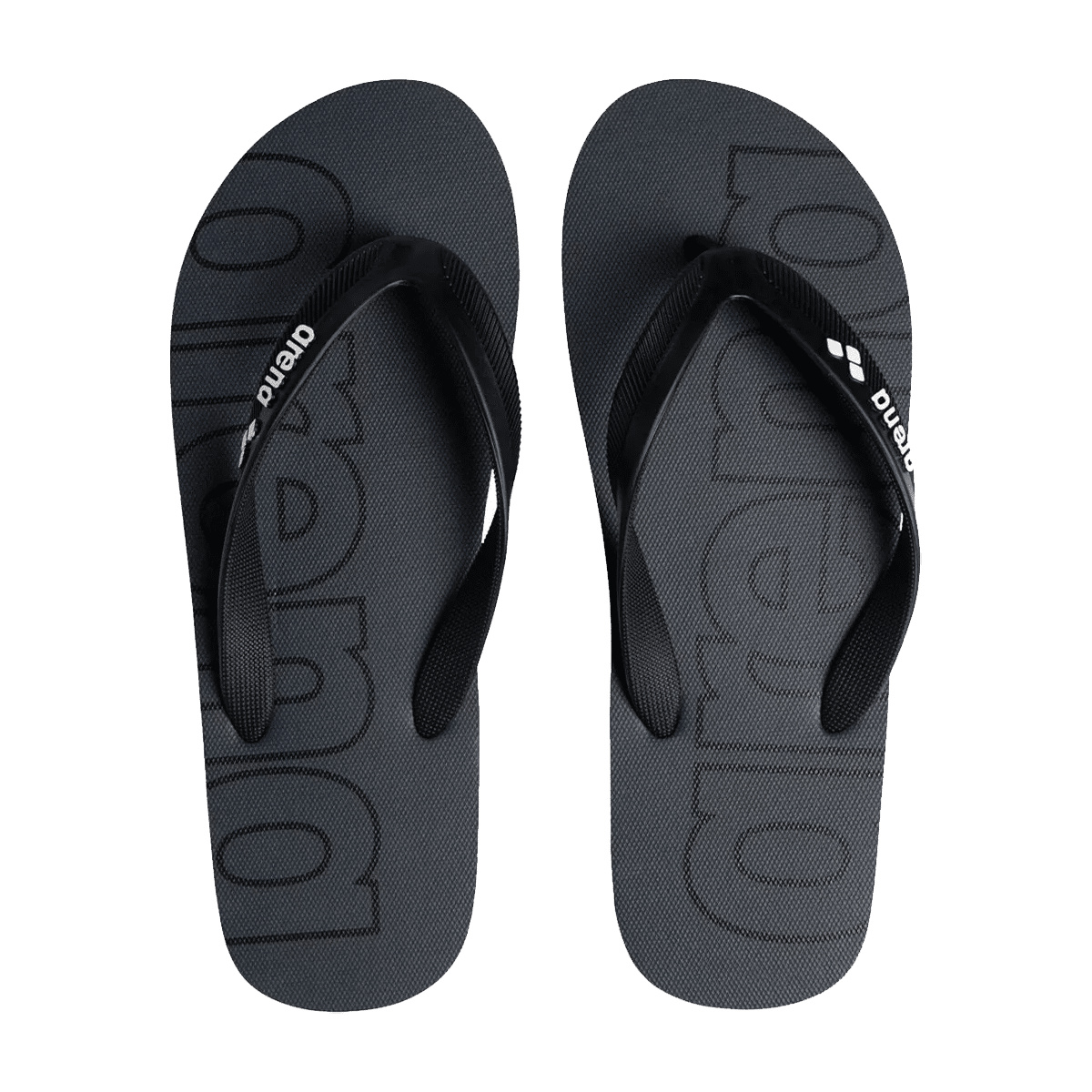 Båda tofflorna rakt ovanifrån