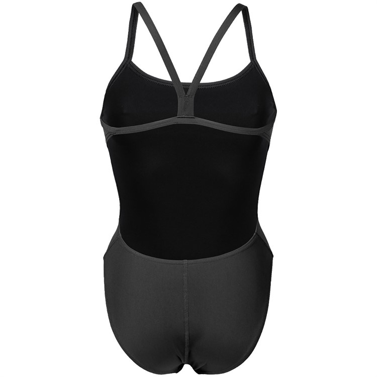 Baddräkten bakifrån mot en vit bakgrund