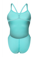 Baddräkten bakifrån mot en vit bakgrund