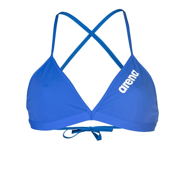 Bikinitoppen framifrån mot en vit bakgrund