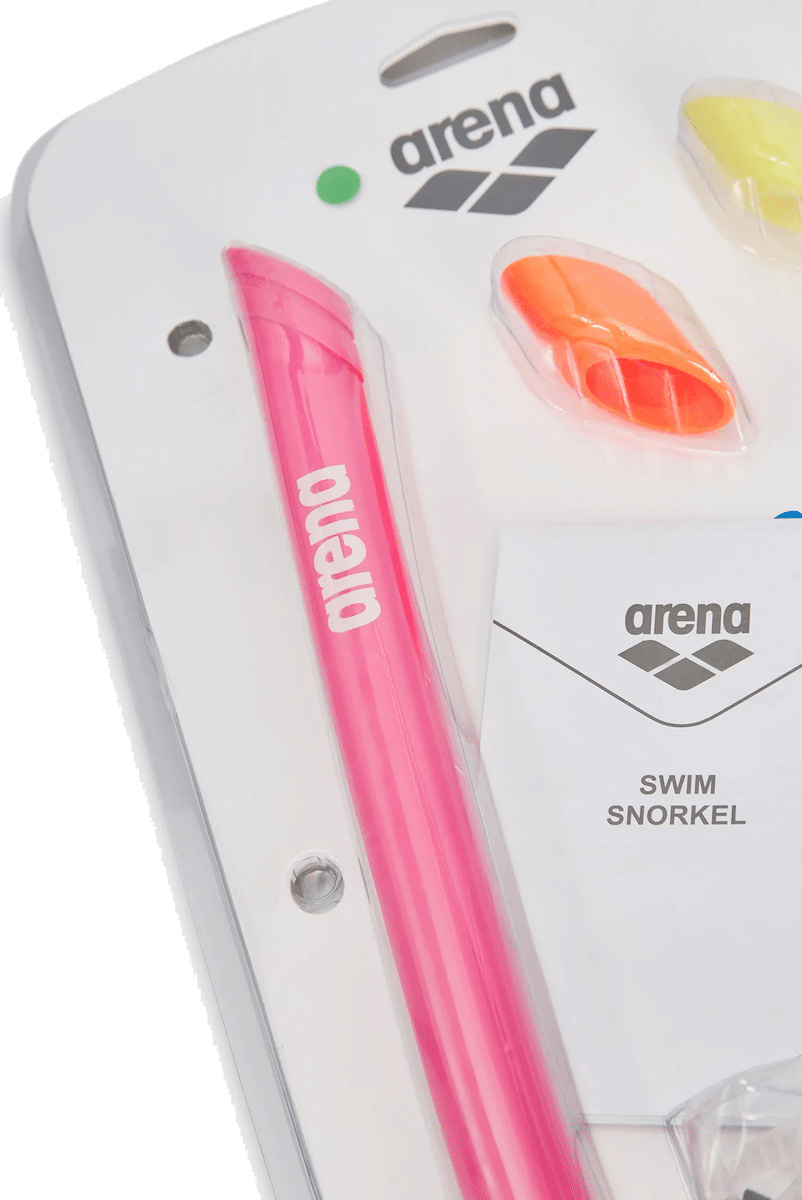Närbild på Swim Snorkel Pro i sin förpackning
