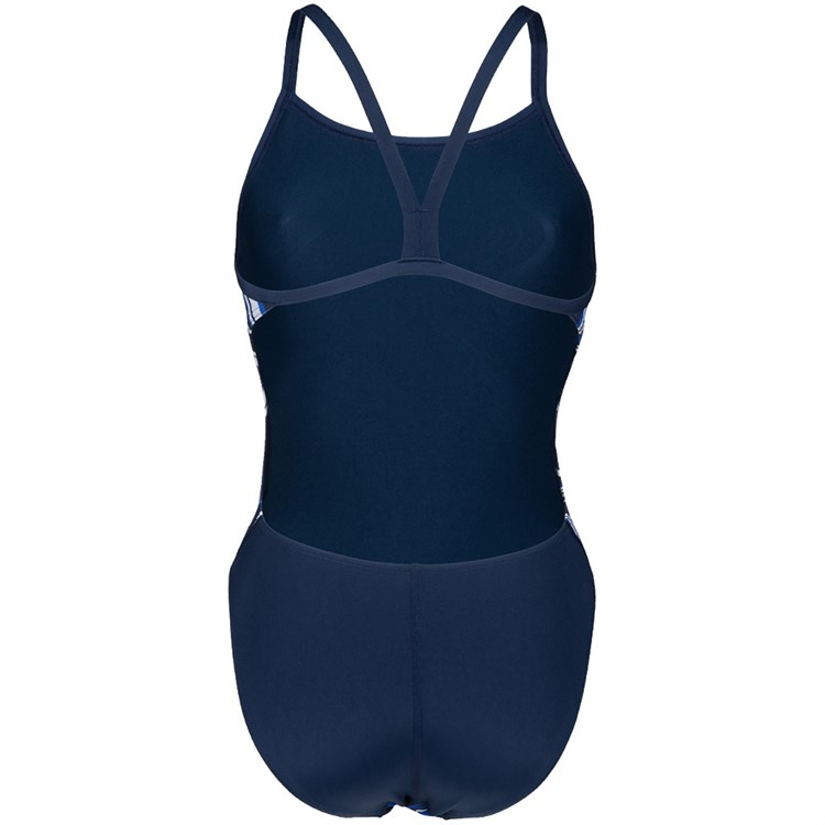 Baddräkten bakifrån mot en vit bakgrund