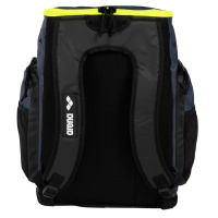 Ryggsäck Spiky III Allover 45L - Marinblå/Neon Gul Väskan sedd rakt bakifrån