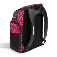 Ryggsäck Spiky III Allover 45L - Violet Geranium Väskan sedd snett bakifrån