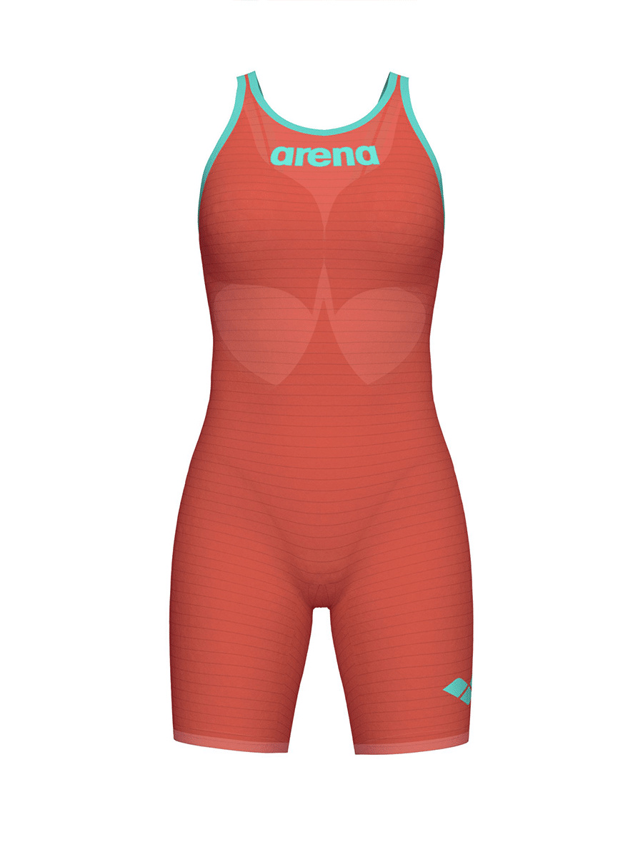 Baddräkten bakifrån mot en vit bakgrund