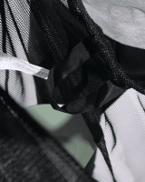 Meshpåse One Go, Svart Närbild på meshväskans insida